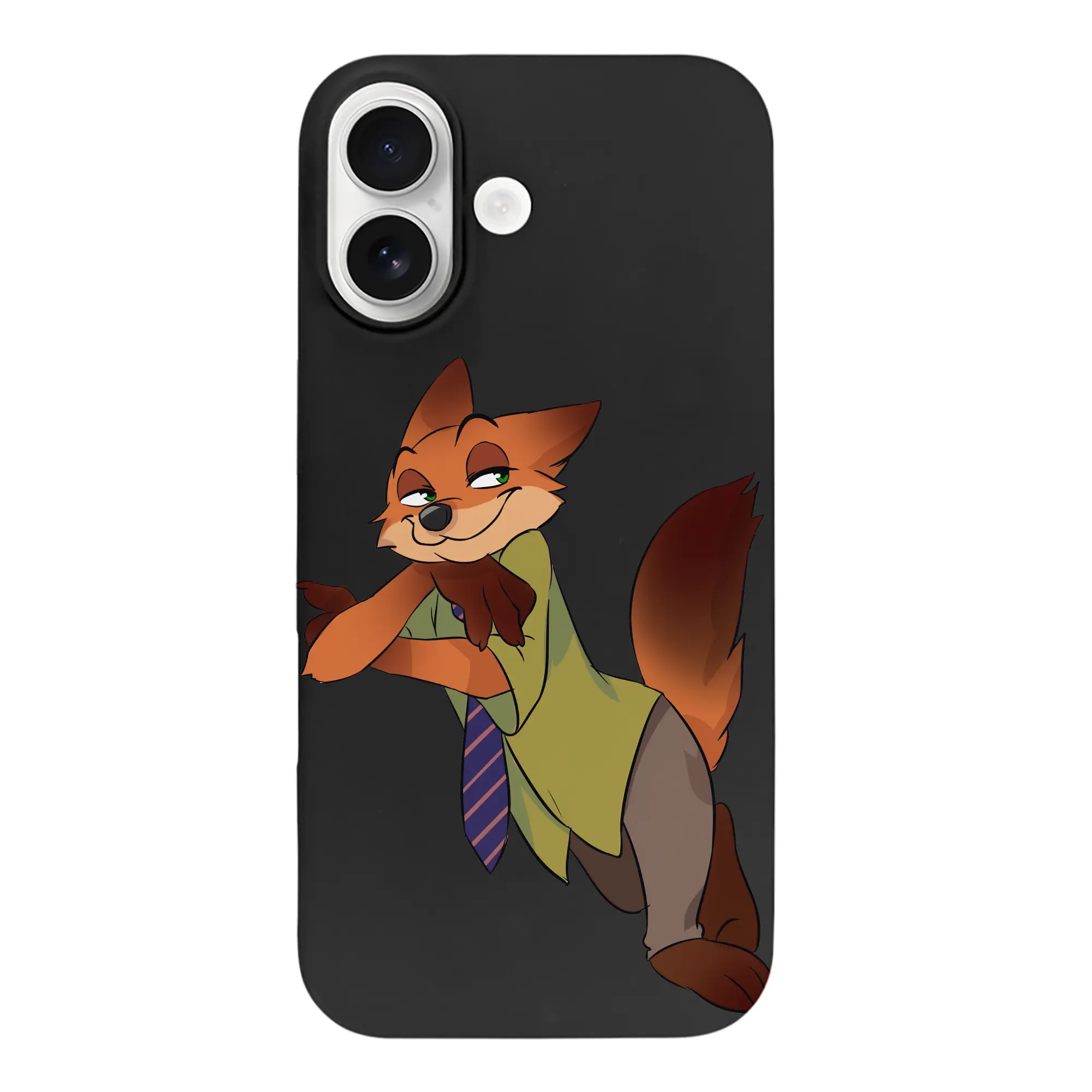 ズートピア グッズ,ニック・ワイルド - iPhone 17 シリーズ シリコンケース 薄型 耐衝撃 指紋防止 ソフトタッチカバー 精密フィット 傷防止 保護ケース iPhone 17/17 Air/17 Pro/17 Pro Max 対応